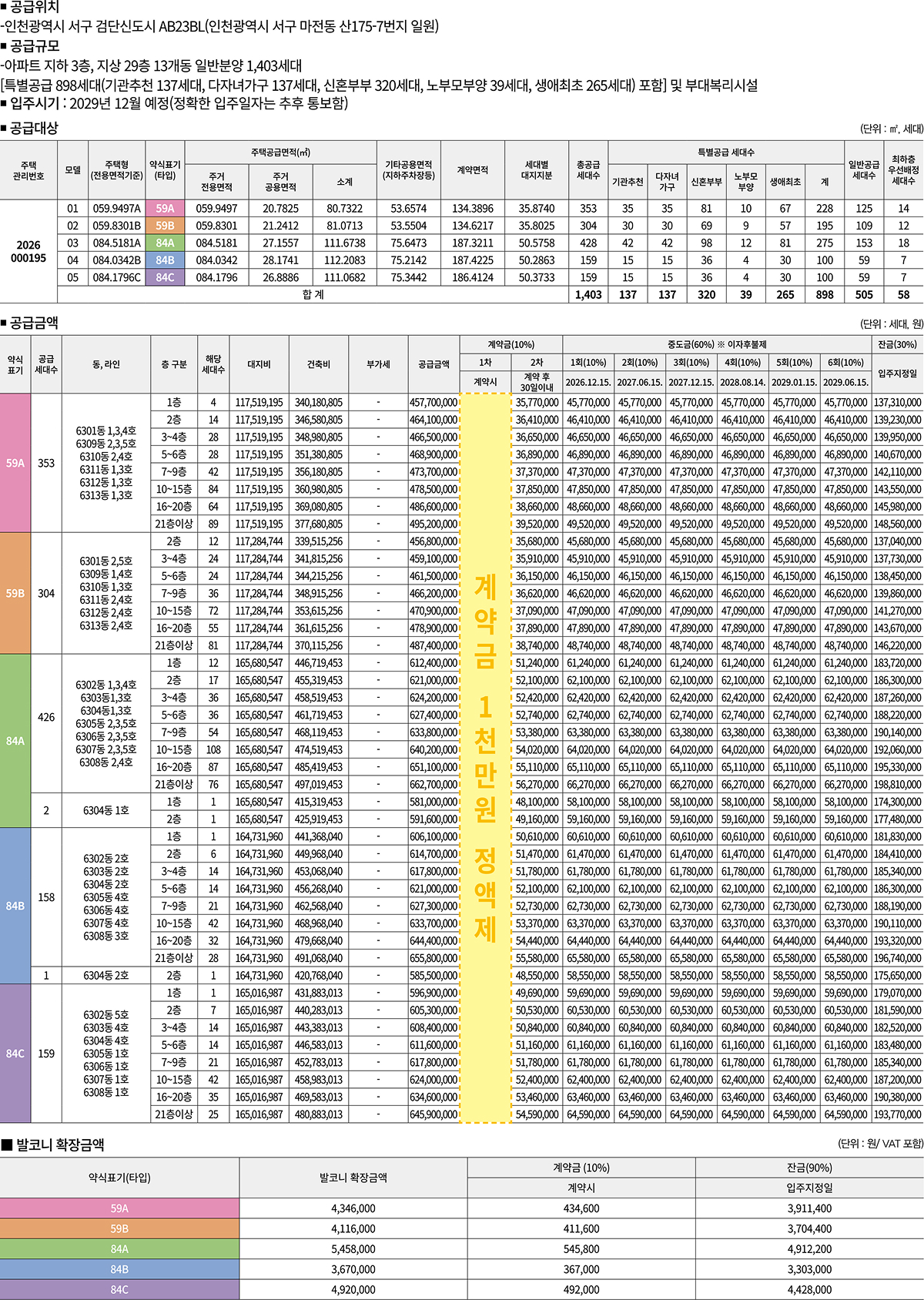 검단신도시 더샵레이크파크 23BL 공급안내문 2